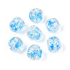 Handmade Foil Lampwork Beads Strands FOIL-T008-04D-2