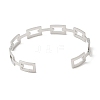 Non-Tarnish 304 Stainless Steel Hollow Rectangle Cuff Bangles BJEW-H322-01P-3