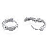 Non-Tarnish 316 Surgical Stainless Steel Twist Hoop Earrings for Men Women EJEW-N052-10-3