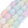 Macaron Color Natural Selenite Beads Strands X1-G-B102-A01-01-1