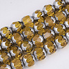 Electroplate Glass Beads Strands EGLA-T019-02H-1