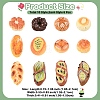 60Pcs Opaque Resin Imitation Food Decoden Cabochons RESI-YW0004-53-2