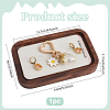 Walnut with Velvet Jewelry Plates for Necklace ODIS-WH0038-184A-01-2