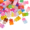  38Pcs 19 Colors Gradient Color Resin Pendants RESI-TA0001-87-1