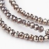 Electroplate Glass Beads Strands EGLA-P018-2mm-FR-B09-1