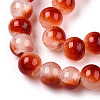 Crackle Baking Painted Imitation Jade Glass Beads Strands X1-DGLA-T003-8mm-10-2