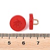 1-Hole Resin Alloy Shank Buttons FIND-B065-03G-02-3