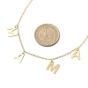 Mother's Day 304 Stainless Steel Letter MAMA Pendant Necklace NJEW-JN04702-6
