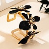 Flower Iron Enamel Cuff Bangles for Women FS-WG24287-02-2