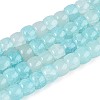 Baking Paint Crackle Glass Beads Strands DGLA-N019-02A-07-1