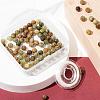 100Pcs 8mm Natural Green Garnet Round Beads DIY-LS0002-63-5
