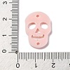 Skull Opaque Acrylic Connector Charms OACR-B027-02C-3