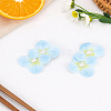 2Pcs Cloth Flower Alligator Hair Clips PHAR-LP0002-29A-3