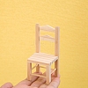 Dollhouse Miniature Wooden Chair PW-WGE425C-01-3