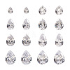 Yilisi 315Pcs 8 Style Teardrop-Shaped Cubic Zirconia Cabochons ZIRC-YS0001-02-16