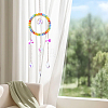 1Pc Colorful Glass Beaded Woven Net Suncatchers AJEW-CY0001-95C-7