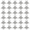 40Pcs Alloy Bees Lapel Pin Backs JEWB-GO0001-21AS-1