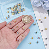 60Pcs 2 Colors 316 Surgical Stainless Steel Rhinestone Spacer Beads STAS-HY0002-08-3