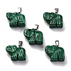 Synthetic Malachite Pendants G-B127-05P-01-2