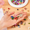 Round Spray Painted Glass Beads DGLA-TA0001-15-6