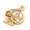 Brass Micro Pave Cubic Zirconia Pendants KK-H511-01G-01-2