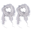 Turkey Feather Ornament Accessories AJEW-WH20018-91A-1