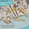 20Pcs 2 Colors Brass Safety Pins Brooch Findings KK-FH0007-85A-4