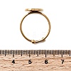 Adjustable 304 Stainless Steel Enamel Cuff Rings for Women RJEW-B152-01G-03-6