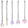 5Pcs 5 Styles Transparent Glass Suncatchers HJEW-YW00480-1