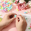 200Pcs Rubberized Style Acrylic Beads SACR-FH0001-15-4