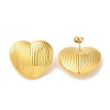 Rack Plating Brass Stud Earrings EJEW-B062-21G-1