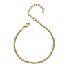 Brass Rope Chain Bracelets for Women BJEW-G735-08G-4