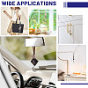 2Pcs 2 Styles Nuggets Natural Amethyst & Rose Quartz Hanging Suncatchers AJEW-GL0003-32-7