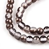 Baking Paint Transparent Glass Beads X1-DGLA-N011-4mm-09-3