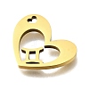 201 Stainless Steel Pendants STAS-A116-01G-03-2