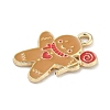 Christmas Alloy Enamel Pendants ENAM-K074-01G-08-2