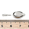 Brass Micro Pave Clear Cubic Zirconia Box Clasps LS-KK-P291-38P-3