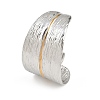 304 Stainless Steel Cuff Bangles for Women BJEW-D363-01A-PG-2