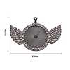 Alloy Big Pendants Cabochon Settings FIND-YW0001-20A-B-2