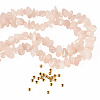 1 Strand Natural Rose Quartz Chip Beads Strands G-TAD0001-07-2