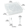 200Pcs Transparent Acrylic Pendants TACR-FS0001-52-4