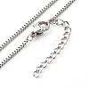 Non-Tarnish 316 Surgical Stainless Steel Venetian Chain Necklaces NJEW-JN03638-1