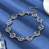 304 Stainless Steel Vortex Link Bracelets for Men & Women BJEW-D042-27P-3