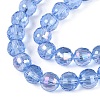 Transparent Glass Beads Strands GLAA-Q107-02A-14-3