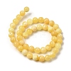 Natural Yellow Jade Beadd Strands X-G-A274-A01-8mm-3