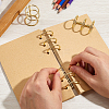 3-Ring Iron Loose Leaf Book Binder Hinged Rings AJEW-CP0009-48A-3
