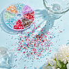 80G 8 Colors Glass Seed Beads GLAA-GO0001-20A-4
