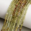 Natural Green Garnet Beads Strands GG-CBA77FB-B11-3mm-1