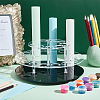 2-Tier Rotatable Round Transparent Acrylic Cosmetics Organizer Holder ODIS-WH0026-05-3
