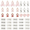 100Pcs 10 Styles Alloy Enamel Pendant Sets FIND-YW0006-82-1